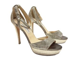 Jimmy Choo Kayden Heels Pumps Gold